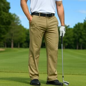 Nike Dri-Fit Men’s Golf Pants Tan 32x30 Lightweight Performance Medium